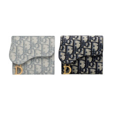  DIOR 디올 오블리크 새들 반지갑 306#