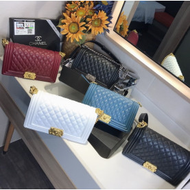 CHANEL 샤넬 캐비어 보이백 5COLOR