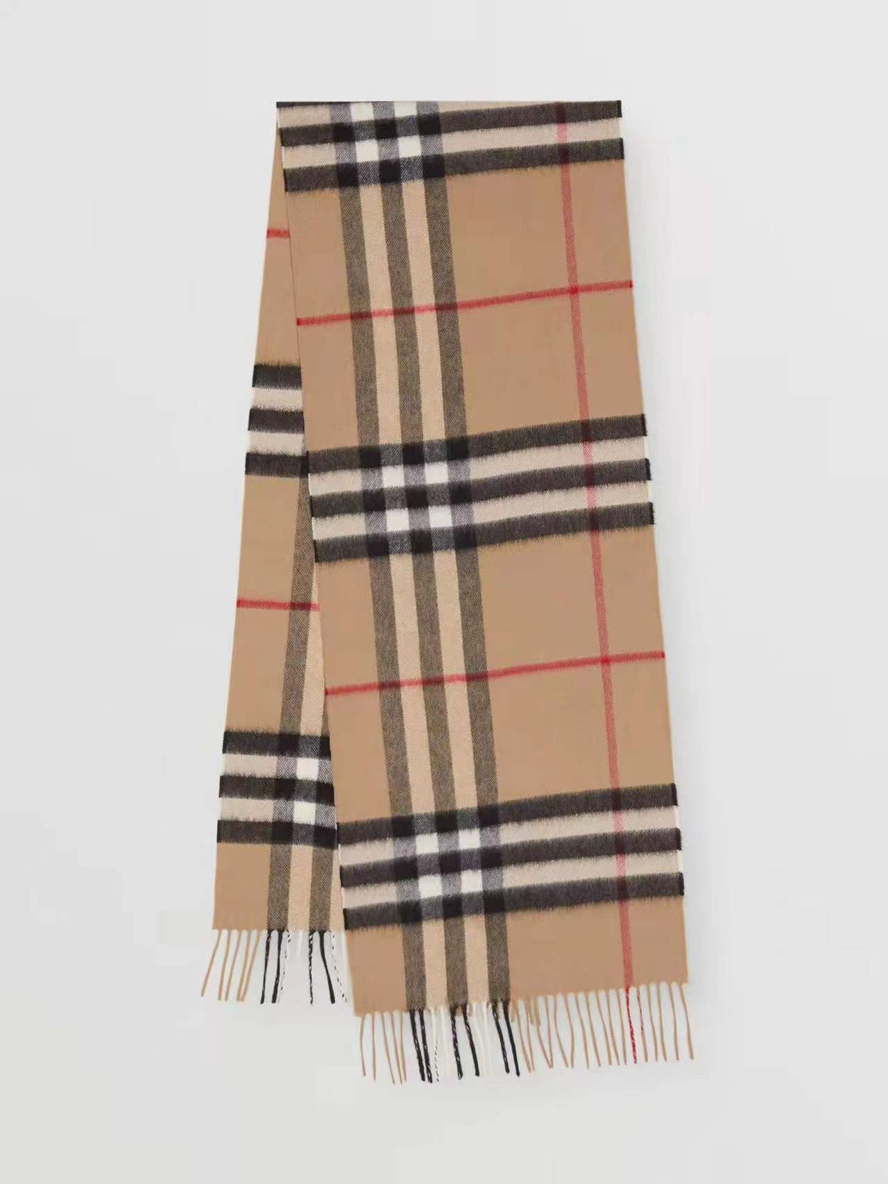 BURBERRY 버버리 캐시미어 머플러 브라운+그레이