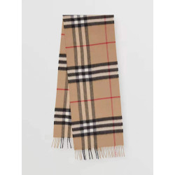 BURBERRY 버버리 캐시미어 머플러 브라운+그레이