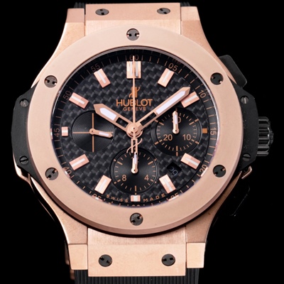 HUBLOT 위블로 301.PM.1780.RX 에볼루션 18k로즈골드 크로노그래프 블랙 카본 다이얼 신형 ETA 7750오토매틱 무브먼트 hub0197 - Hublot Bigbang TOP Grade Quality Evolution 18k Rose Gold Chronograp Black Carbon Dial ETA 7750 Automatic Movement