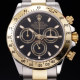 ROLEX 로렉스 데이토나 코스모그래프 116503 18K 옐로우 골드 콤비 크로노그래프 블랙 다이얼 오이스터 브레이슬릿 신형 7750B-2 오토매틱 무브먼트 rol0615