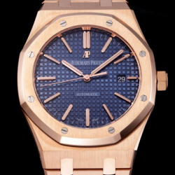 AUDEMARS PIGUET 오데마피게 하이퀄리티 로얄오크 15400OR.OO.1220OR.03 네이비 3D 타입 와플다이얼 Cal.3120오토매틱 무브먼트 aud0194 - Audemars Piguet Royal Oak Navy Waffle Dial High Quilty Automatic Movement