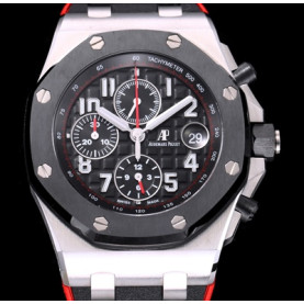 AUDEMARS PIGUET 로얄오크 오프쇼어 26470SO.OO.A002CA.01 리미티드 에디션 크로노그래프 블랙 와플 다이얼 오토매틱 무브먼트 aud0310 - Audemars Piguet Royal Oak Offshore New Update ! Anniversary Edition Chronograph Black Waffle Dial High Quilty Automatic Movement