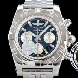 BREITLING 브라이틀링 크로노맷 B01 AB011012|B967|375A 칼리버 스틸 크로노그래프 오닉스블랙 다이얼 브레이슬릿 오토매틱 무브먼트 bre0306 - Breitling ChronomatB01 Men's Everyday Watch Chronograph Onyx Black Dial Bracelet High Quilty Automatic Movement