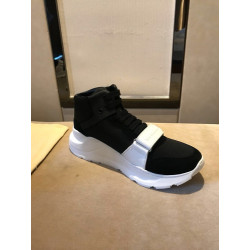 BURBERRY 버버리 네오프렌 가죽 스니커즈