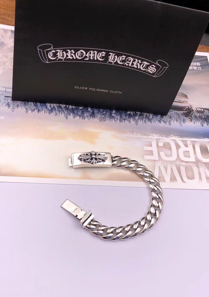 CHROME HEARTS 크롬하츠 남녀공용 925실버 클래식 팔찌 16~22cm