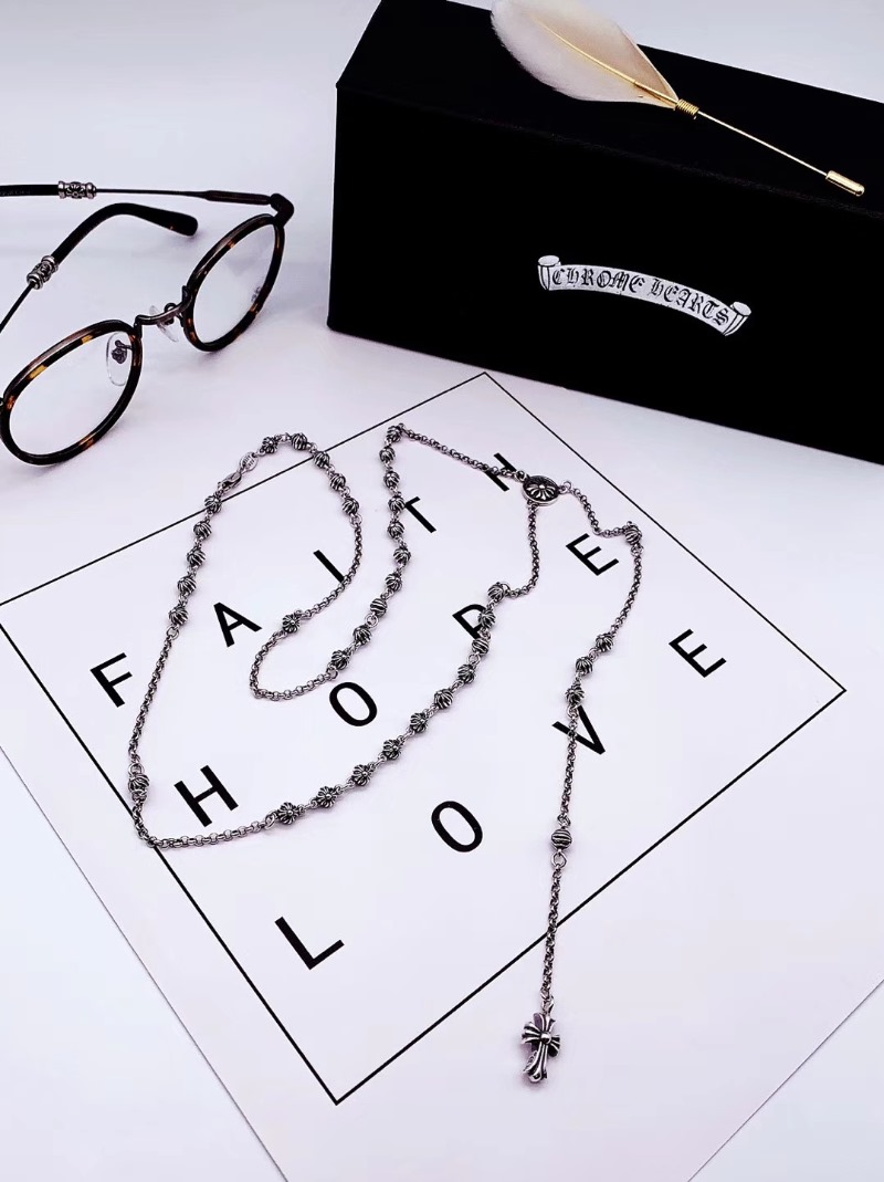 CHROME HEARTS 크롬하츠 여성용 925실버 목걸이 60cm