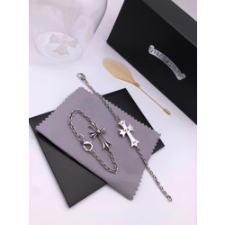 CHROME HEARTS 크롬하츠 여성용 925실버 팔찌 17~21cm