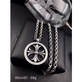 CHROME HEARTS 크롬하츠 남녀공용 925실버 목걸이 65cm (GD목걸이)
