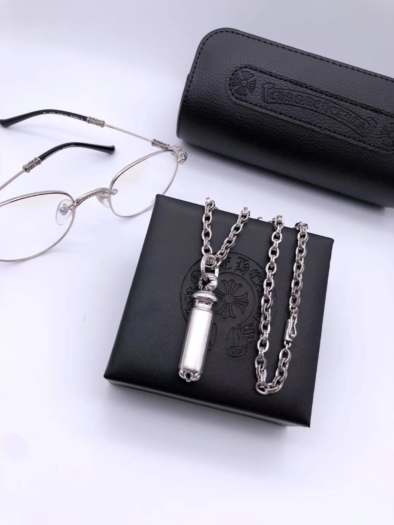 CHROME HEARTS 크롬하츠 남녀공용 925실버 총알 목걸이 65cm
