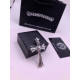 CHROME HEARTS 크롬하츠 남녀공용 925실버 십자 목걸이 65cm