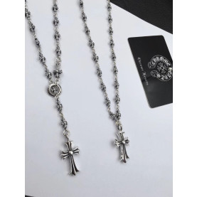 CHROME HEARTS 크롬하츠 남녀공용 925실버 십자 목걸이