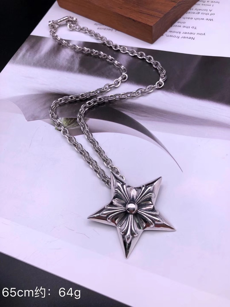 CHROME HEARTS 크롬하츠 남녀공용 925실버 목걸이 65cm