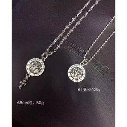 CHROME HEARTS 크롬하츠 남녀공용 925실버 목걸이 65cm