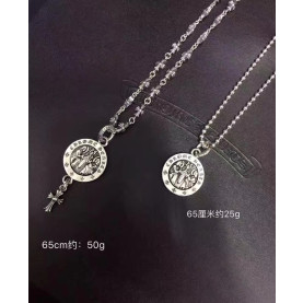 CHROME HEARTS 크롬하츠 남녀공용 925실버 목걸이 65cm