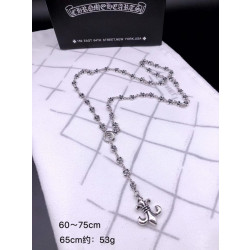 CHROME HEARTS 크롬하츠 여성용 925실버 길이조절 목걸이 65cm