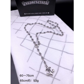 CHROME HEARTS 크롬하츠 여성용 925실버 길이조절 목걸이 65cm