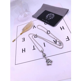 CHROME HEARTS 크롬하츠 여성용 925실버 목걸이 65cm (여성모델 팬던트대사이즈)