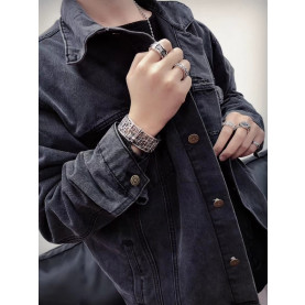 CHROME HEARTS 크롬하츠 남녀공용 925실버 팔찌