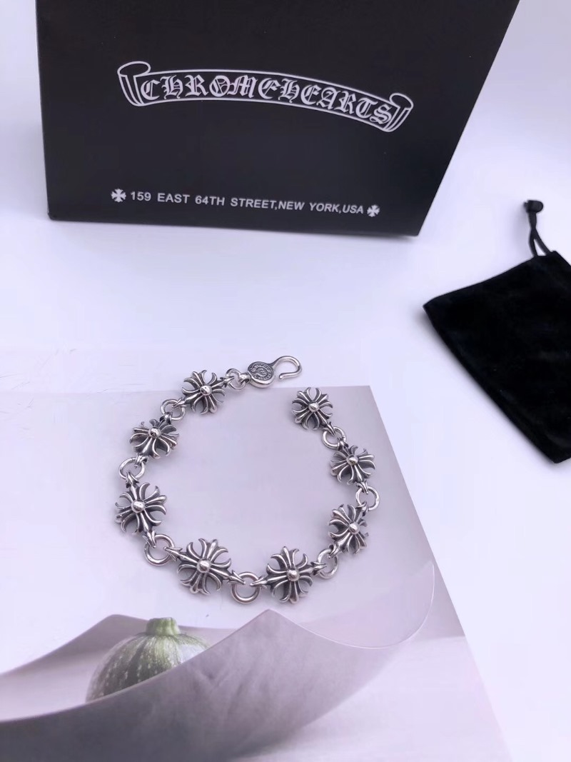 CHROME HEARTS 크롬하츠 925실버 남녀공용 팔찌