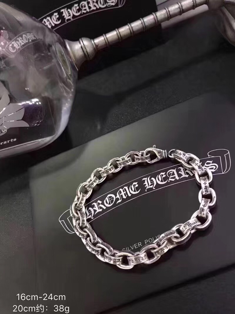 CHROME HEARTS 크롬하츠 925실버 남녀공용 팔찌