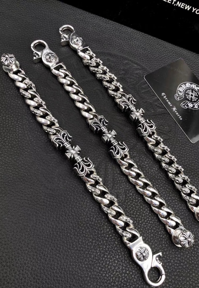 CHROME HEARTS 크롬하츠 925실버 남녀공용 팔찌 3디자인(폭15mm)