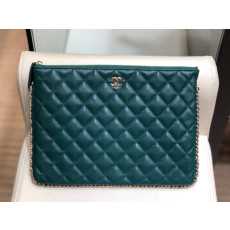 CHANEL 샤넬 레더 클러치백 CHAB1238
