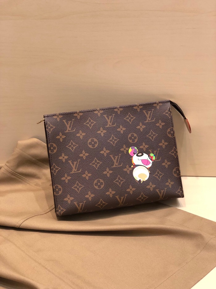 LOUIS VUITTON 루이비통 2020 모노그램 남여공용 클러치백 M47542,LOUB1663,26cm,브라운