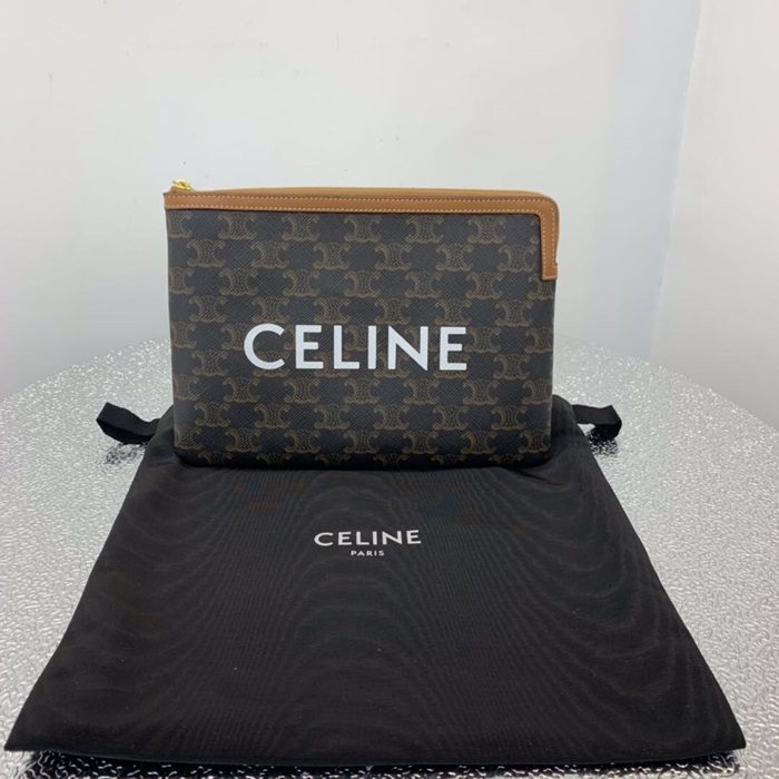CELINE 셀린느 트리옹페 캔버스 클러치백 CELB0003 24CM