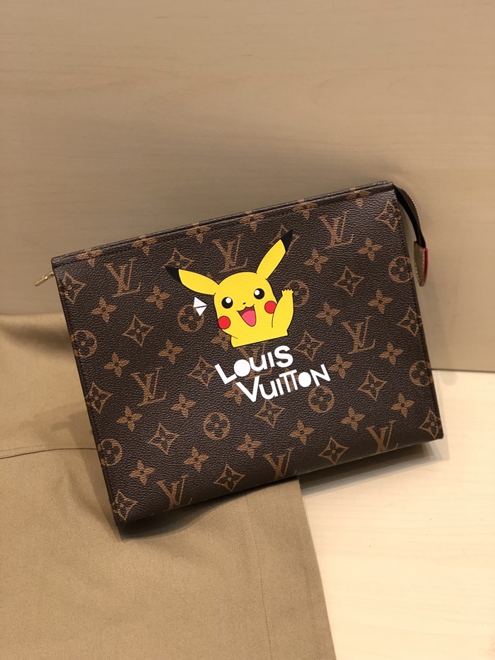 LOUIS VUITTON 루이비통 2020 모노그램 남여공용 클러치백 M47542,LOUB1834,26cm,브라운