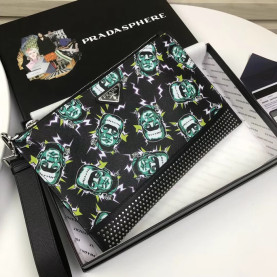 PRADA 프라다 레더 클러치백 2NH005-7