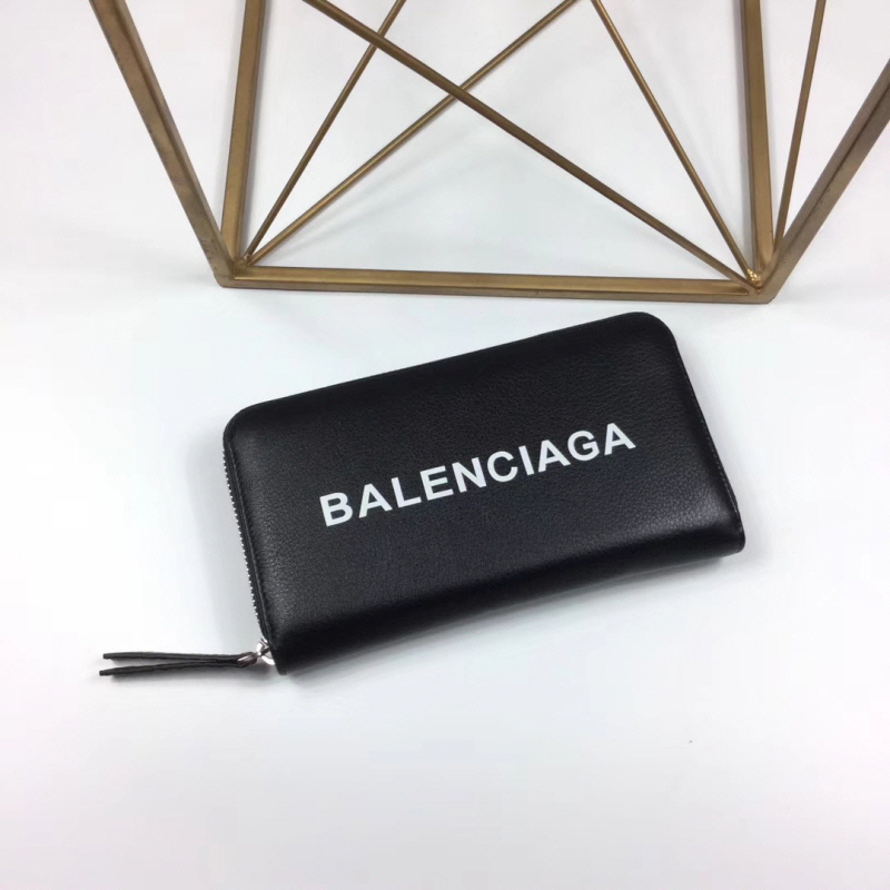BALENCIAGA 발렌시아가 남여공용 로고 에브리데이 지퍼장지갑