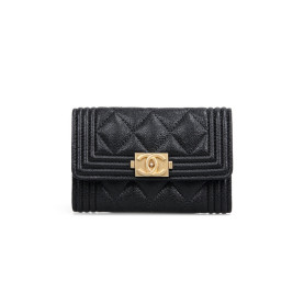 CHANEL 샤넬 보이 캐비어 카드지갑 4COLOR (금장/은장)