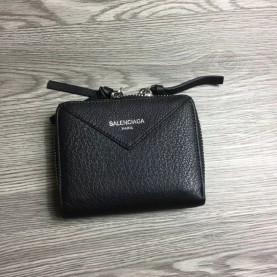 BALENCIAGA 발렌시아가 2020 여성용 파피에르 지퍼월렛 블랙