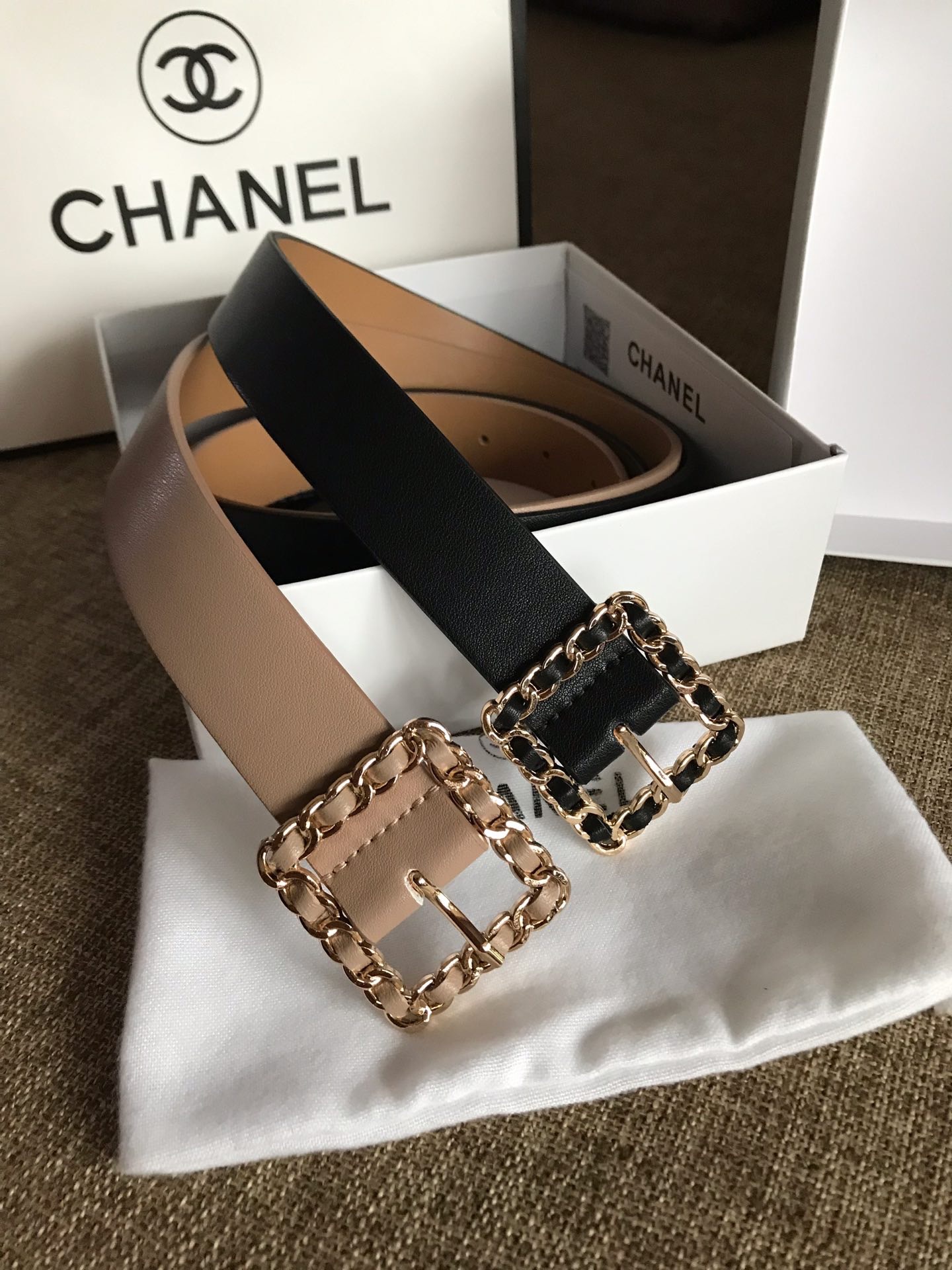 CHANEL 2020 샤넬 여성용 벨트 MG3104 블랙,핑크베이지