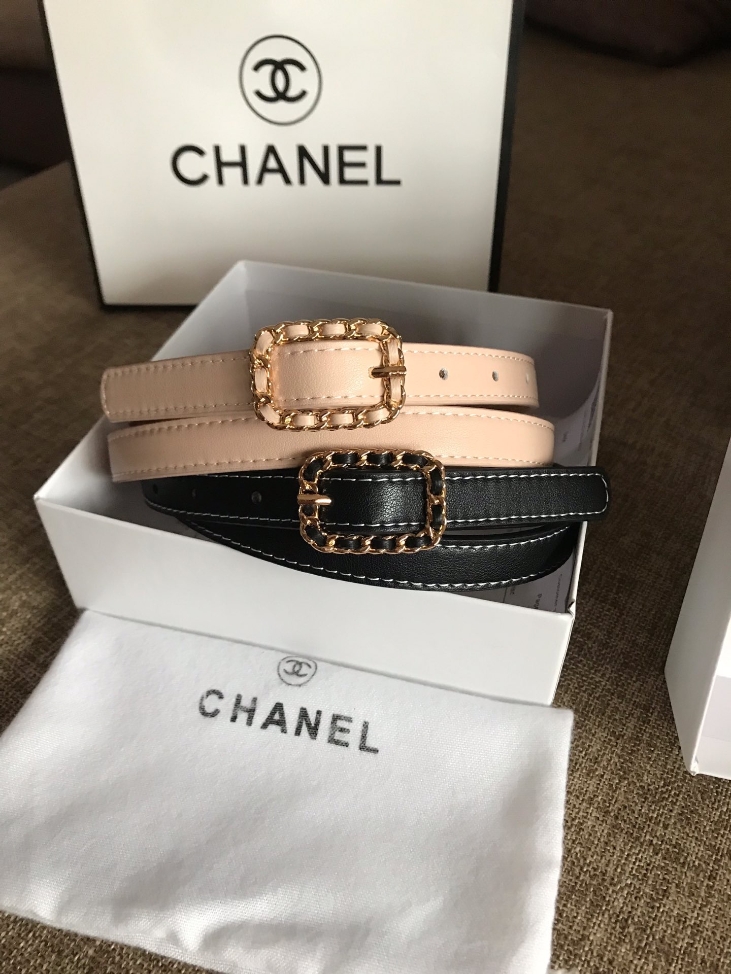 CHANEL 2020 샤넬 여성용 벨트 MG3105 블랙,핑크