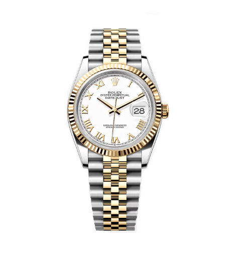 35위 (실사영상) ROLEX 로렉스 최고급형 데이져스트 m126233-0029 드레스워치 넘버원 18K 옐로골드 투톤 콤비 화이트 다이얼 브레이슬릿 스위스 ETA 2836-2 오토매틱 무브먼트 rol0559