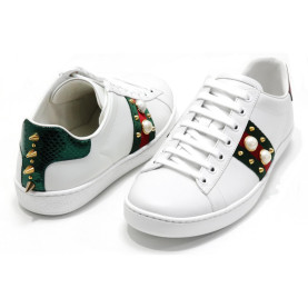 GUCCI 구찌 진주 에이스 진주알 스니커즈