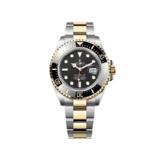44위 ROLEX 로렉스 씨-드웰러 VIP타입 싱크로율 완벽 투톤콤비 18K RG 44mm 남성용시계 세라믹 베젤 블랙 다이얼 ETA 2836-2 오토매틱 무브먼트 rol0834