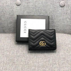 GUCCI 구찌 클래식 반지갑 금장 블랙