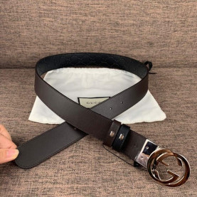 GUCCI 구찌 양면 벨트 남성용 레더 벨트 (금장/은장)