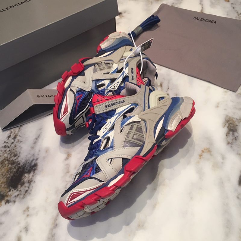 BALENCIAGA 발렌시아가 트랙2 최상위 버전 스니커즈 블루&레드