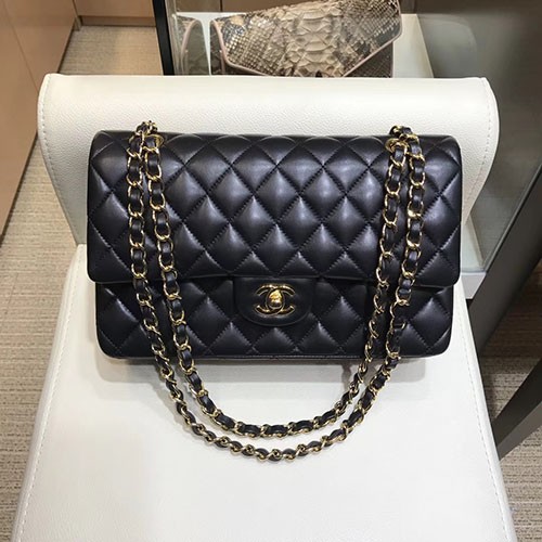 (유명유튜버 추천 상품 영상) CHANEL 샤넬 클래식 램스킨 플랩백 미디움 (금장/은장)