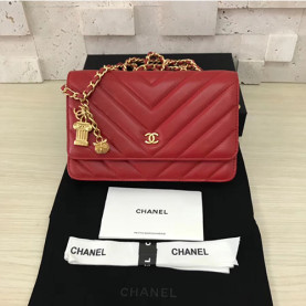 CHANEL 샤넬 쉐브론 WOC A33814-12