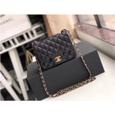 CHANEL 샤넬 클래식 미니 17cm A1115-16 램스킨