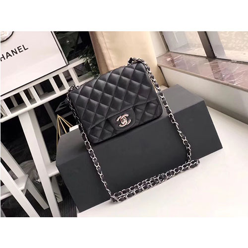 CHANEL 샤넬 클래식 미니 17cm A1115-17 램스킨