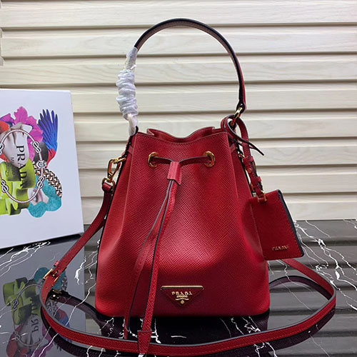 PRADA 프라다 사피아노 레더 버킷백 1BE032-2