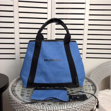BALENCIAGA 발렌시아가 네이비 쇼퍼백 S-3