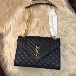 SAINT LAURENT 생로랑 믹스드 마틀라세 모노그램 사첼백 428134